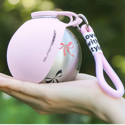 2-in-1 Portable Dog Water Bottle – Stainless Steel & Silicone Travel Bottle for Dogs