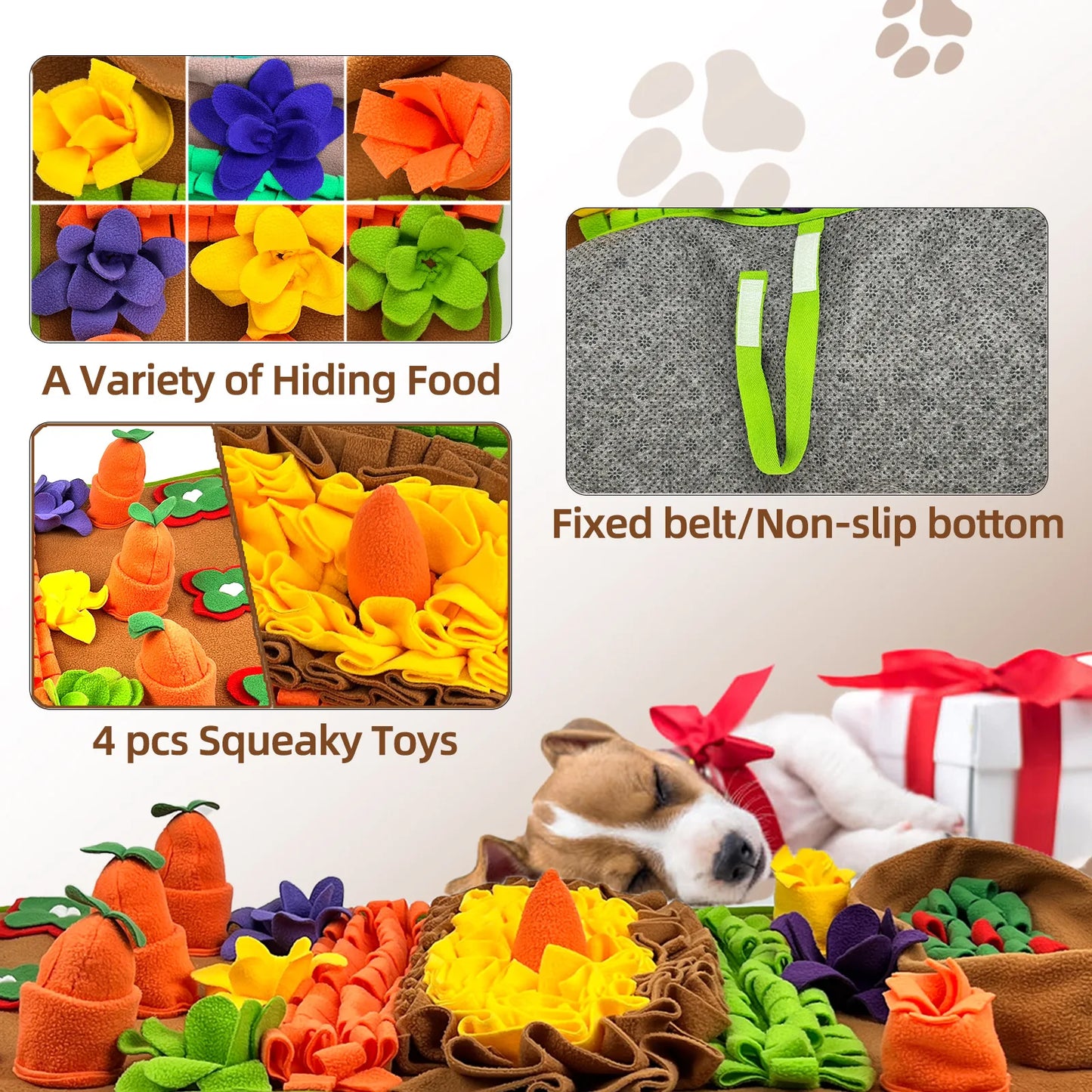 Snuffle Mat for Dogs – Slow Feeder & Nose Work Enrichment Toy