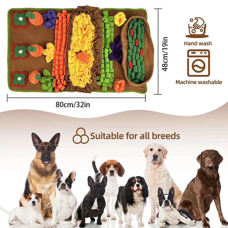 Snuffle Mat for Dogs – Slow Feeder & Nose Work Enrichment Toy