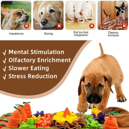 Snuffle Mat for Dogs – Slow Feeder & Nose Work Enrichment Toy
