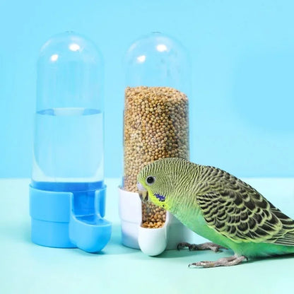 Hanging Bird Feeder with Water Dispenser – Squirrel-Proof Cage Accessory for Parrots & Small Birds