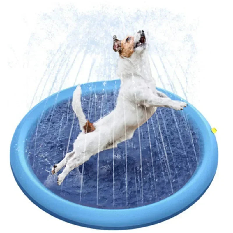 Inflatable Dog Splash Pool – Outdoor Sprinkler Pad & Cooling Water Mat