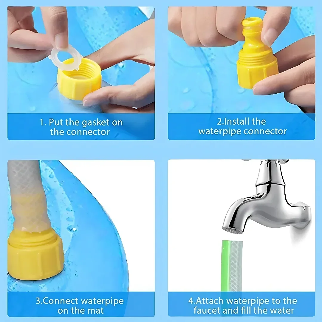Inflatable Dog Splash Pool – Outdoor Sprinkler Pad & Cooling Water Mat
