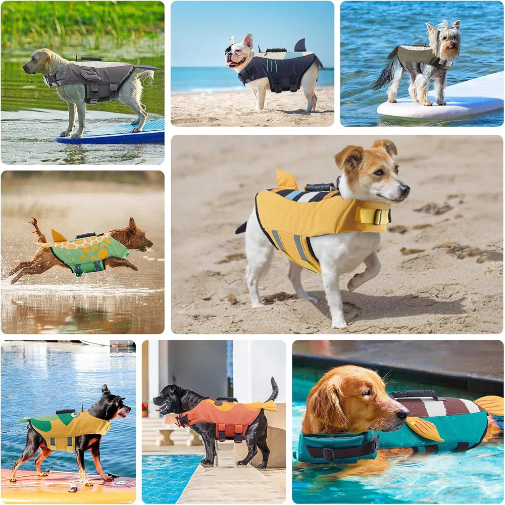 Dog Life Jacket – High Buoyancy Safety Swim Vest for Dogs