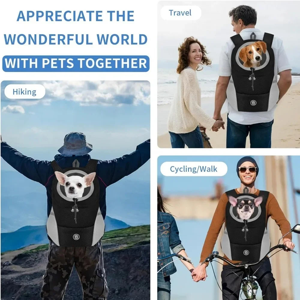 Hands-Free Pet Sling Carrier – Breathable Mesh Bag for Cats & Small Dogs