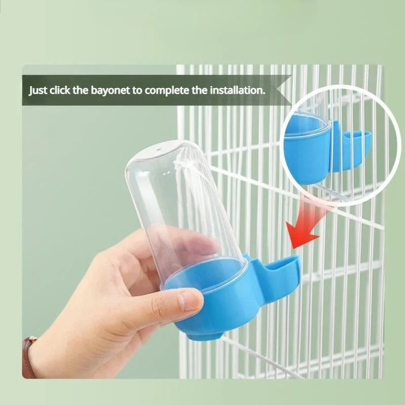 Hanging Bird Feeder with Water Dispenser – Squirrel-Proof Cage Accessory for Parrots & Small Birds
