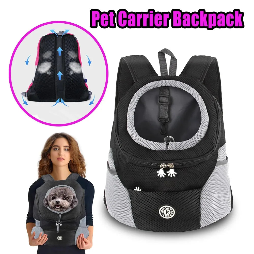 Hands-Free Pet Sling Carrier – Breathable Mesh Bag for Cats & Small Dogs