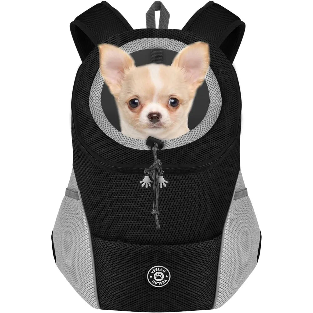 Hands-Free Pet Sling Carrier – Breathable Mesh Bag for Cats & Small Dogs