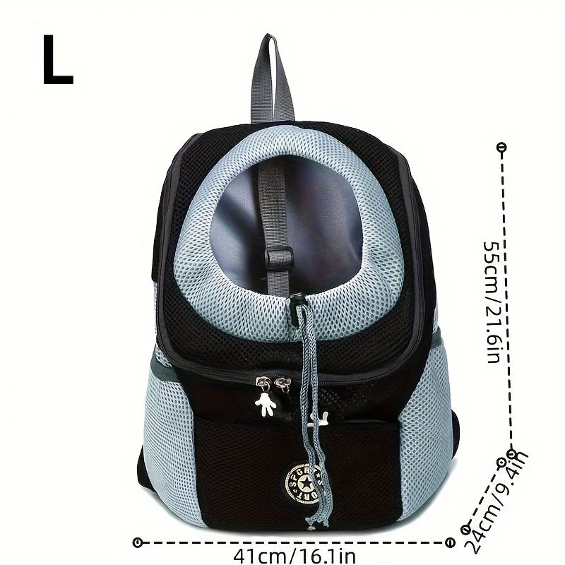 Hands-Free Pet Sling Carrier – Breathable Mesh Bag for Cats & Small Dogs