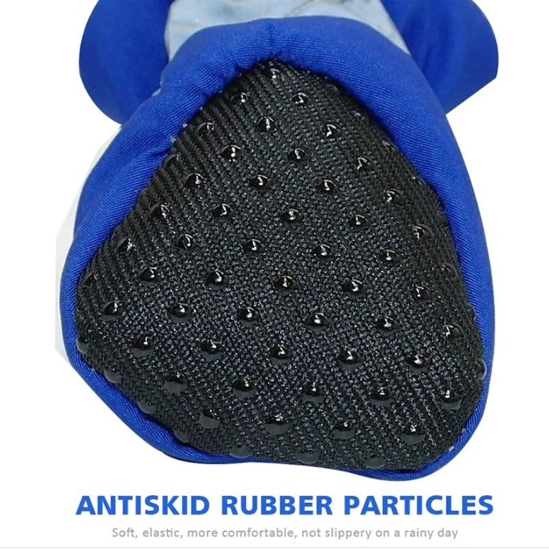 Waterproof Dog Rain Boots – Anti-Slip Paw Protection Shoes (Set of 4)