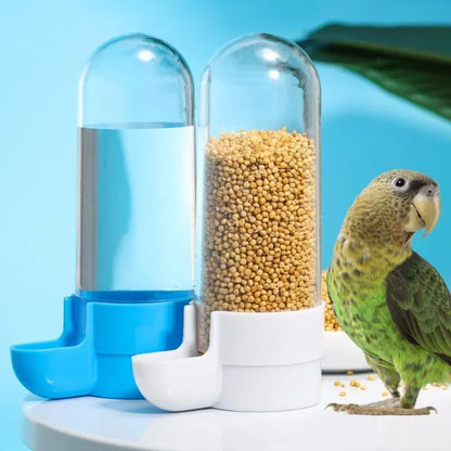 Hanging Bird Feeder with Water Dispenser – Squirrel-Proof Cage Accessory for Parrots & Small Birds