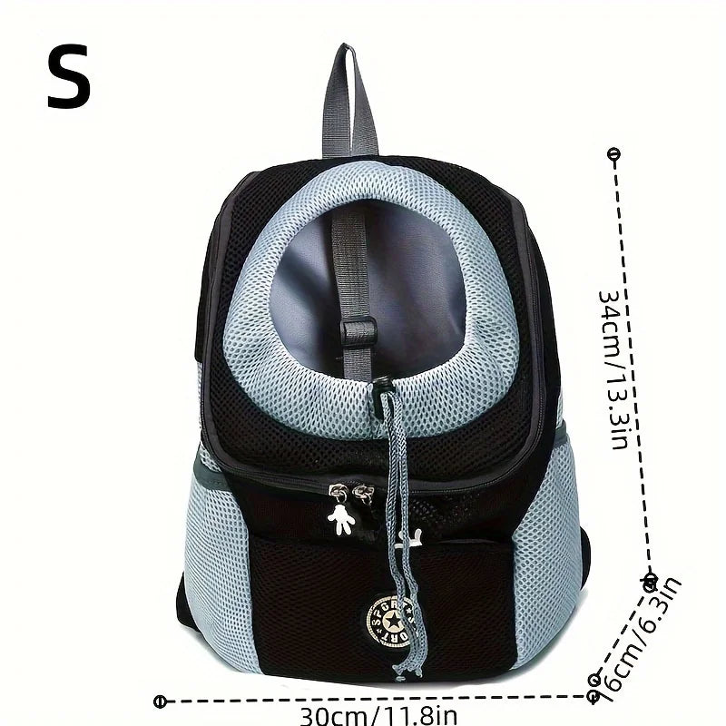 Hands-Free Pet Sling Carrier – Breathable Mesh Bag for Cats & Small Dogs