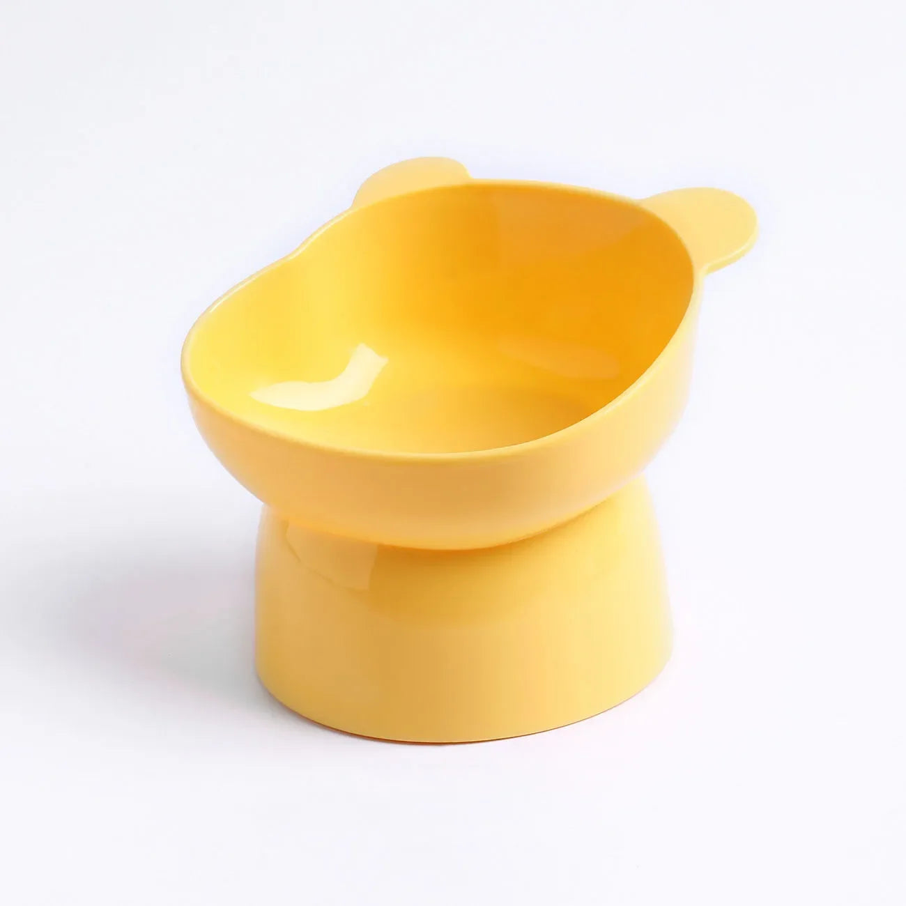Cartoon Cat Pet Bowl – Elevated Food & Water Dish for Cats & Dogs