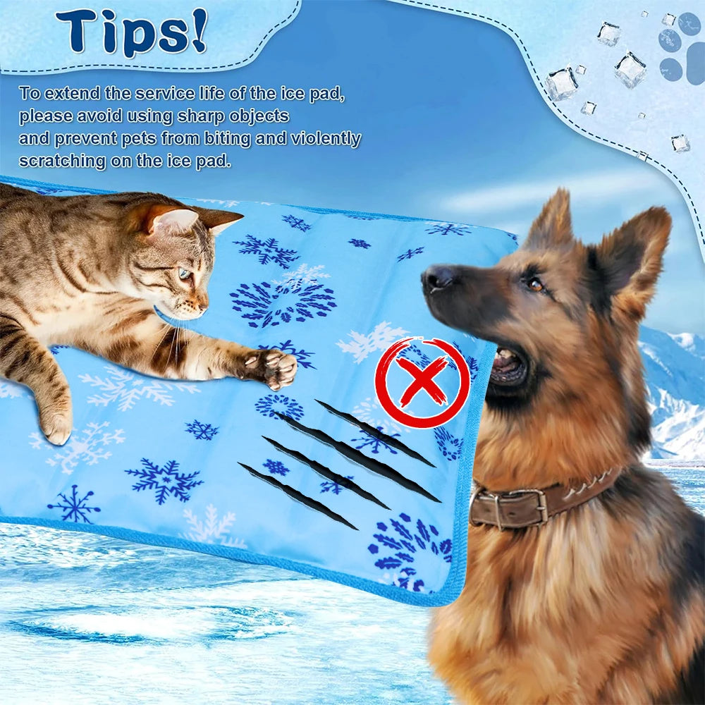Pet Cooling Mat – Water Injection Ice Pad for Dogs & Cats