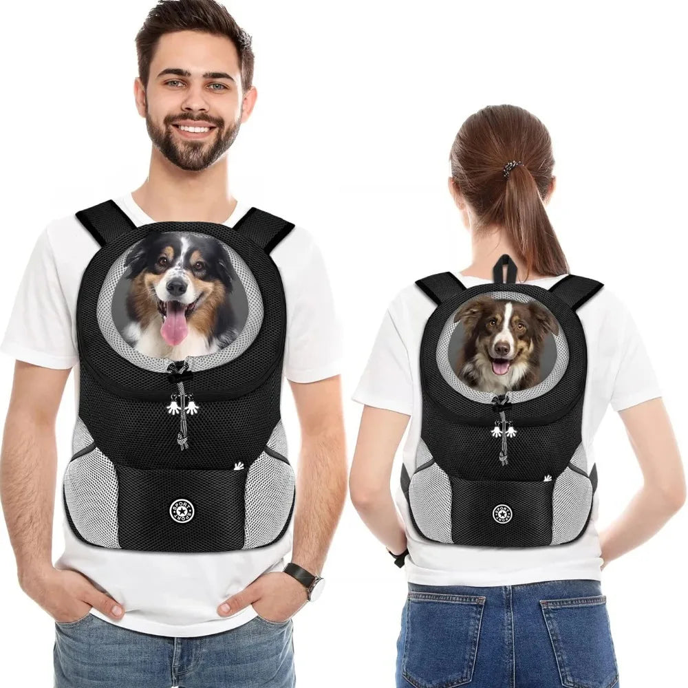 Hands-Free Pet Sling Carrier – Breathable Mesh Bag for Cats & Small Dogs