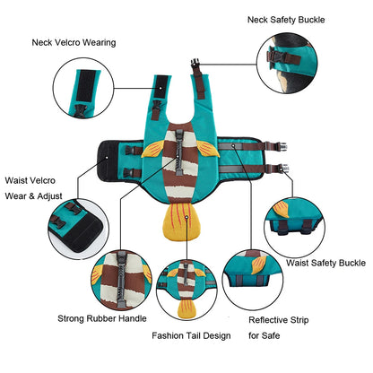 Dog Life Jacket – High Buoyancy Safety Swim Vest for Dogs