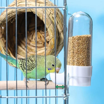 Hanging Bird Feeder with Water Dispenser – Squirrel-Proof Cage Accessory for Parrots & Small Birds