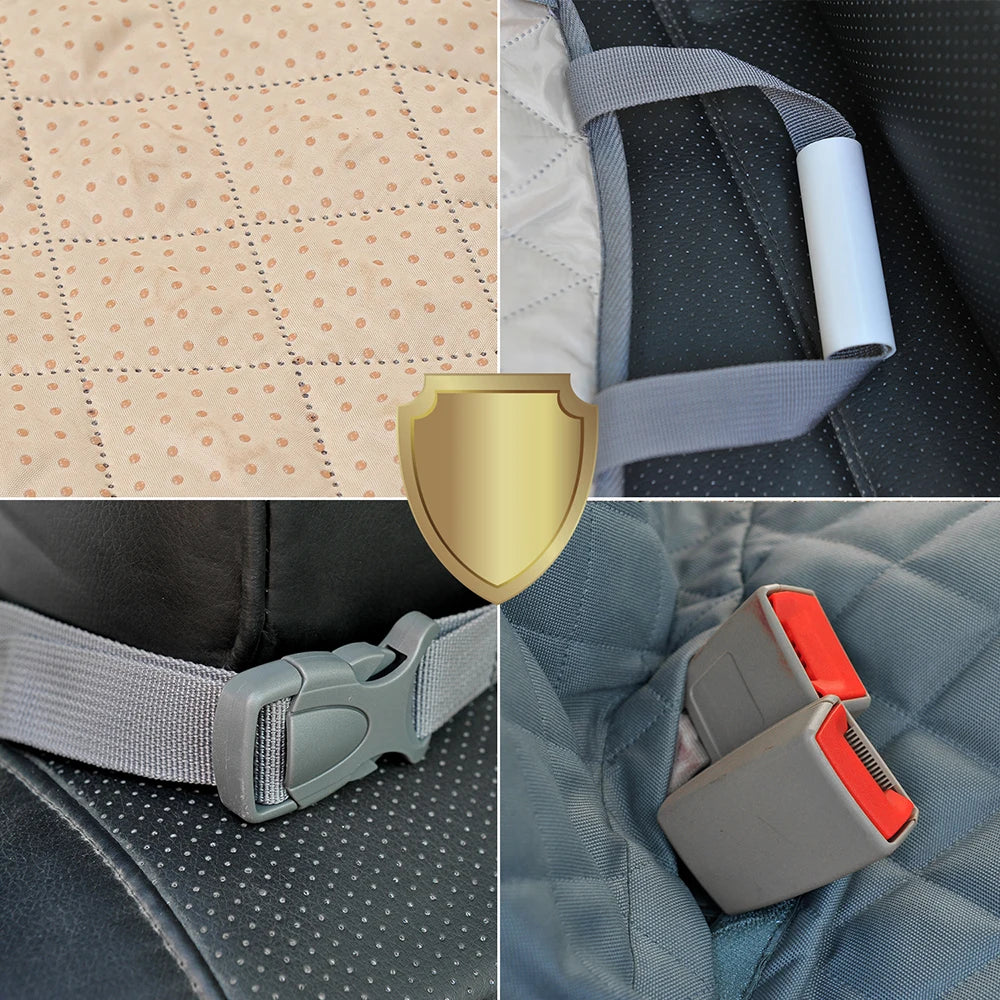 Dog Car Seat Cover Hammock – Waterproof Boot Liner & Rear Seat Protector with Safety Belt