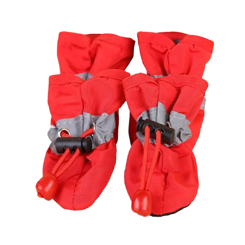 Waterproof Dog Rain Boots – Anti-Slip Paw Protection Shoes (Set of 4)