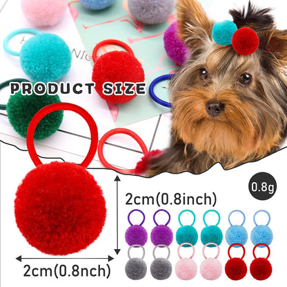 Cute Dog Hair Bows – Colourful Grooming Accessories for Small Dogs