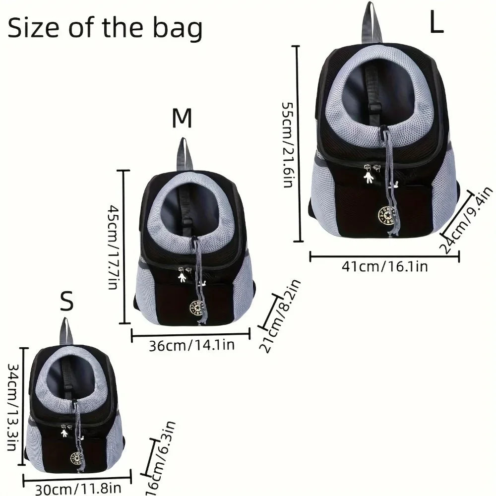 Hands-Free Pet Sling Carrier – Breathable Mesh Bag for Cats & Small Dogs