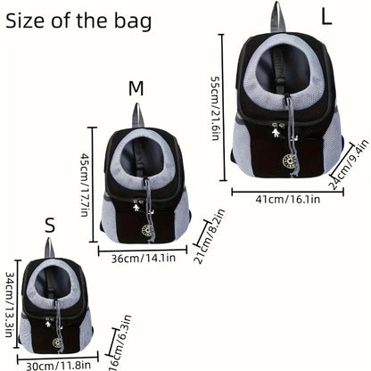 Hands-Free Pet Sling Carrier – Breathable Mesh Bag for Cats & Small Dogs