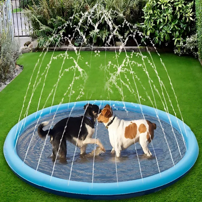 Inflatable Dog Splash Pool – Outdoor Sprinkler Pad & Cooling Water Mat