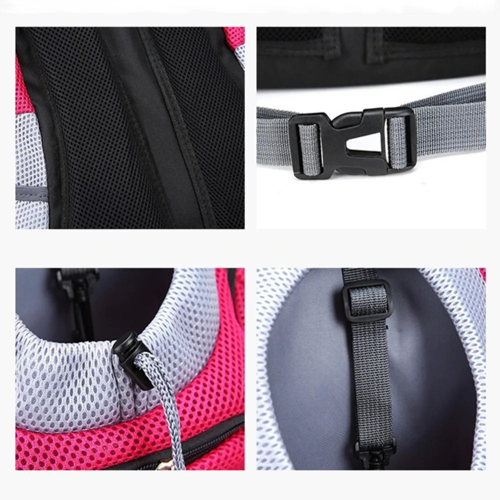 Hands-Free Pet Sling Carrier – Breathable Mesh Bag for Cats & Small Dogs