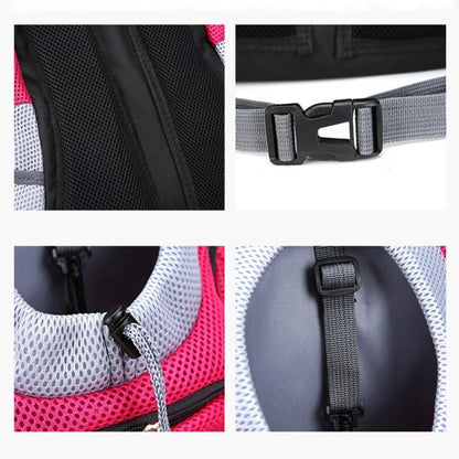 Hands-Free Pet Sling Carrier – Breathable Mesh Bag for Cats & Small Dogs