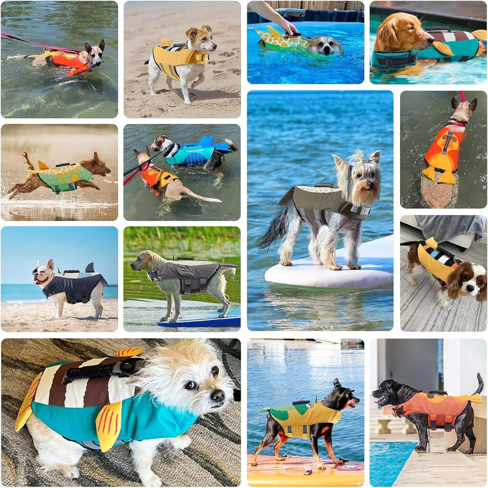 Dog Life Jacket – High Buoyancy Safety Swim Vest for Dogs