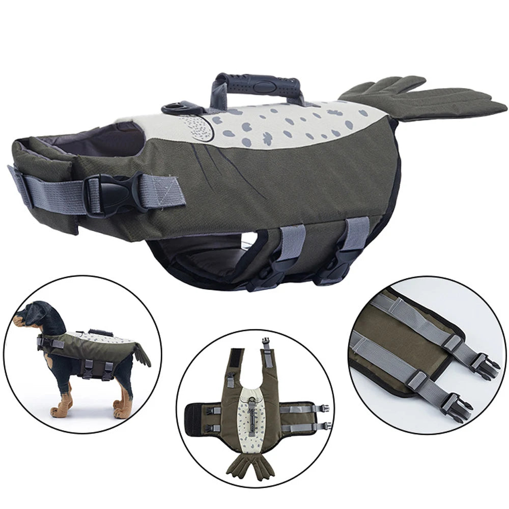 Dog Life Jacket – High Buoyancy Safety Swim Vest for Dogs