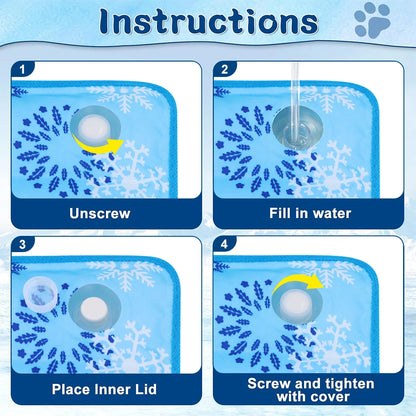 Pet Cooling Mat – Water Injection Ice Pad for Dogs & Cats