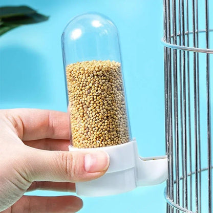 Hanging Bird Feeder with Water Dispenser – Squirrel-Proof Cage Accessory for Parrots & Small Birds