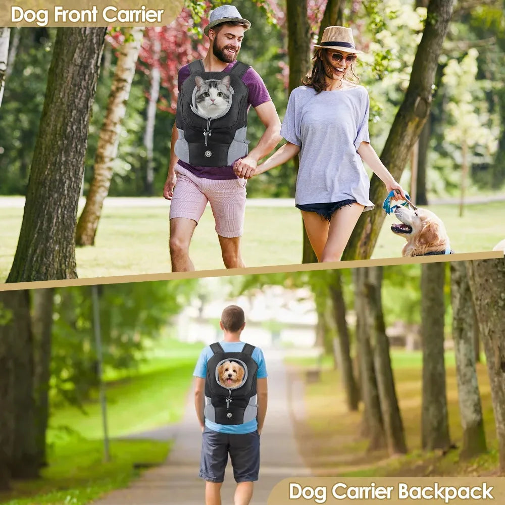 Hands-Free Pet Sling Carrier – Breathable Mesh Bag for Cats & Small Dogs