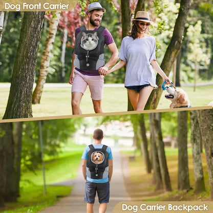 Hands-Free Pet Sling Carrier – Breathable Mesh Bag for Cats & Small Dogs
