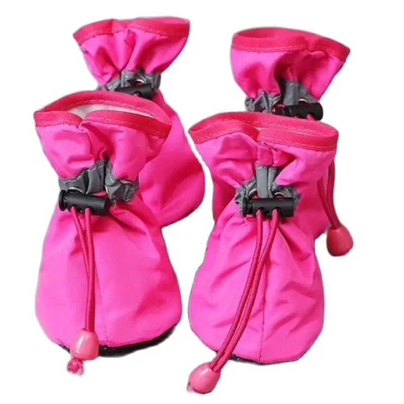 Waterproof Dog Rain Boots – Anti-Slip Paw Protection Shoes (Set of 4)