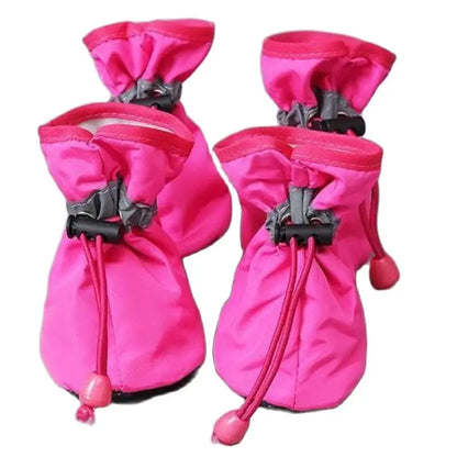 Waterproof Dog Rain Boots – Anti-Slip Paw Protection Shoes (Set of 4)
